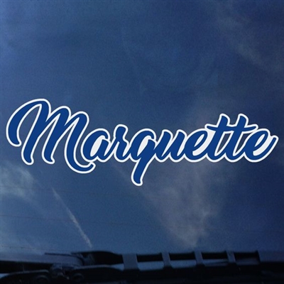 Marquette Golden Eagles Script Decal