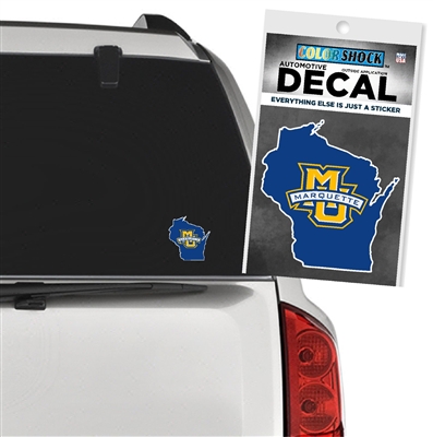 Marquette Golden Eagles MU State Decal