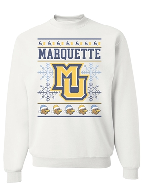 Marquette University Ugly Christmas Sweatshirt