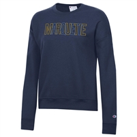 Woman's Embroidered Crew Navy