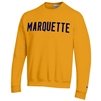 Marquette Wool Letters Crew Gold