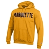 Marquette Wool Letters Hoodie Gold