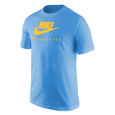Nike Swoosh Marquette Blue Tee