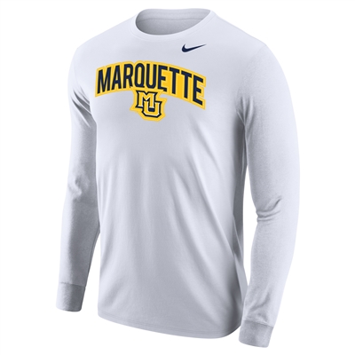 Marquette Long Sleeve Tee White