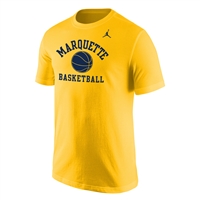 Marquette Jordan Classic Basketball Tee Gold