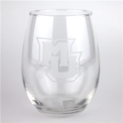 Marquette Etched Stemless 21oz Wine Glass