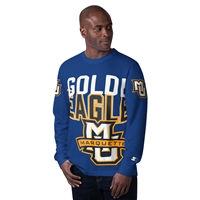 Marquette Clutch Hit Long Sleeve Tee Navy