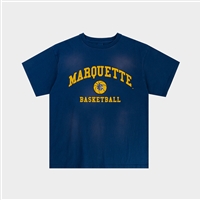 Marquette EE Short Sleeve Tee Blue and Gold