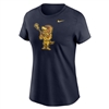 Womens Jordan Iggy Lacrosse Tee Shirt Navy