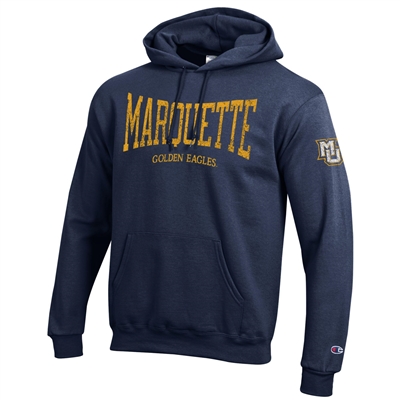 Sleeve Logo Hooded Sweatshirt Navy