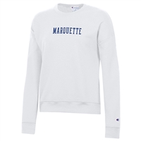 Woman Puff Marquette Crew Sweatshirt White