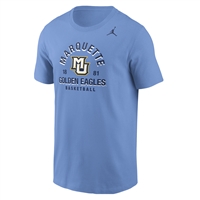 Jordan Marquette Golden Eagles Basketball Tee Shirt - Blue