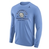 Jordan Marquette Golden Eagles Basketball Long Sleeve Tee Shirt - Blue