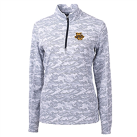 Marquette Traverse Camo Print Half Zip Charcoal