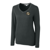Marquette Lakemont Tri-Blend V-Neck Sweater Charcoal Heather