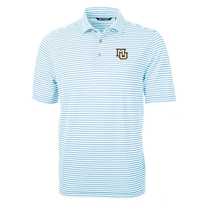 Virtue Eco Pique Stripe Recycled Polo - Atlas