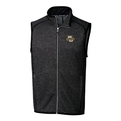 Marquette Mainsail Sweater Knit Full Zip Vest Charcoal Heather