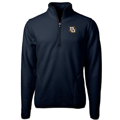 Marquette Cascade Eco Sherpa Fleece Quarter Zip Navy