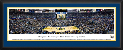 Marquette Golden Eagles Bradley Center Panoramic Photo - Deluxe Frame