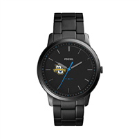 Men's Minimalist Black Stainless Watch