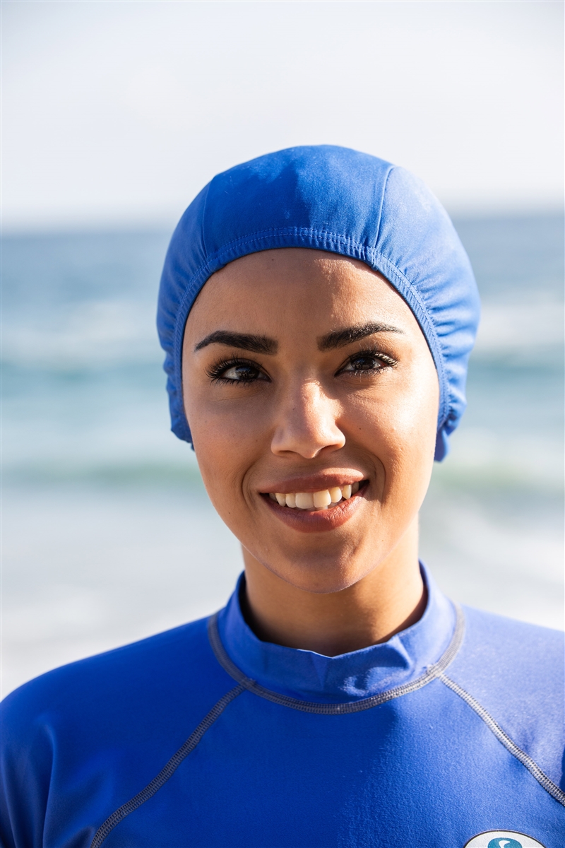Women's Large Swim Cap: UV Protection Hair Cover | SplashGear