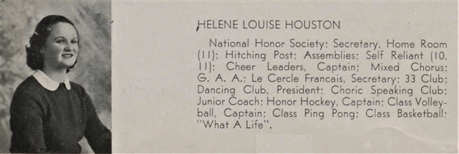 Helene Houston American Red Cross WWII