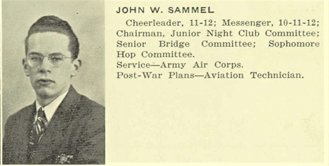 John Sammel U.S. Army Air Corps WWII