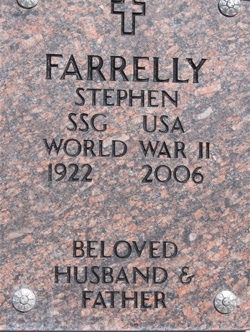 Stephen Farrelly U.S. Army Air Corps WWII