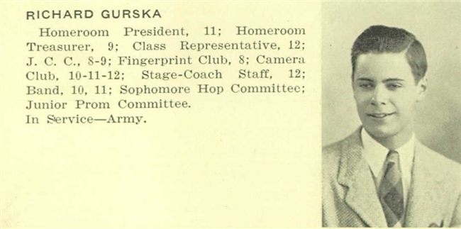 Richard Gurska U.S. Army WWII