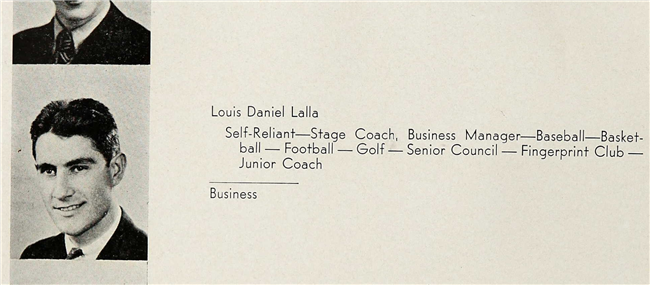 Louis D. Lalla U.S. Army WWII