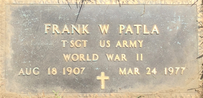 Frank W. Patla U.S. Army WWII