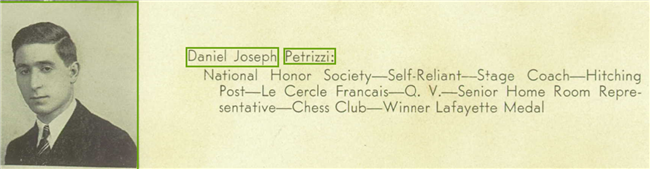 Daniel J. Petrizzi U.S. Army WWII