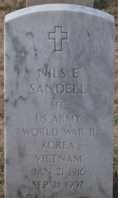 Nils Eric Sandell U.S. Army WWII