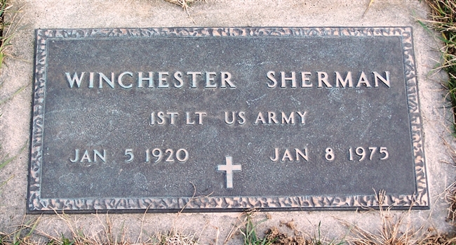Winchester Sherman U.S. Army WWII