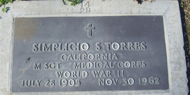 Simplicio S. Torres U.S. Army WWII