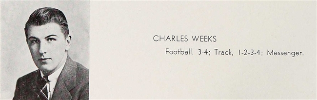 Charles G. Weeks U.S. Marine Corps WWII