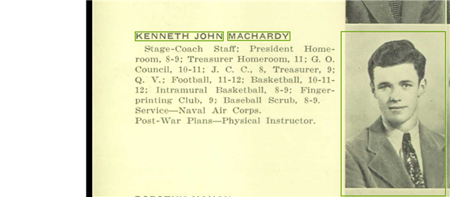 Kenneth J MacHardy U.S. Navy WWII
