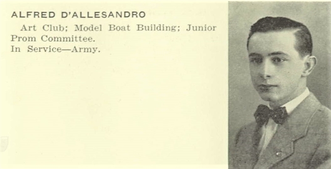 Alfred D Allesandro U.S. Army WWII
