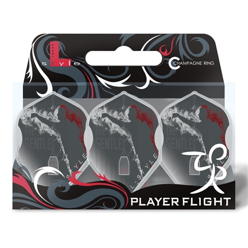 L-style L1 PRO Standard Flight - Mensur Suljovic The Gentle - Clear White