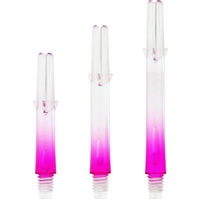 L-style Dart Shaft - L-SHaft Locked 2-Tone - Clear with Pink