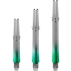 L-style Dart Shaft - L-SHaft Locked 2-Tone - Clear Black with Green