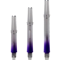 L-style Dart Shaft - L-SHaft Locked 2-Tone - Clear Black with Purple