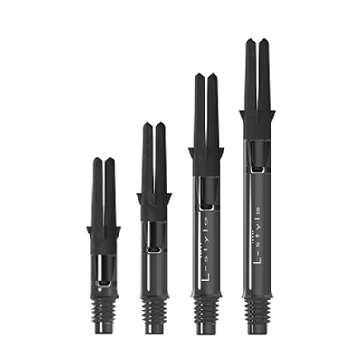 L-style Dart Shafts - L-SHaft Carbon Silent - Clear Black