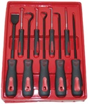 ATD tools 8424 9 Pc. Scraper, Hook and Pick Set