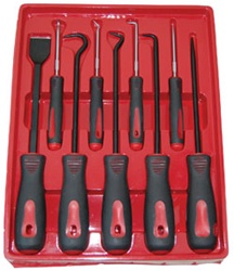 ATD tools 8424 9 Pc. Scraper, Hook and Pick Set