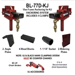 Body Loc BL-77D Frame Clamps - Truck Vise Clamps for Any Style Rack - Set of 4 - KJ Custom