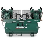 Champion HR15Df-24 15 HP 240gal Horizontal Tank Duplex Air Compressor