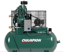 Champion HR7-24 7.5 HP 240gal Horizontal Tank Simplex Air Compressor