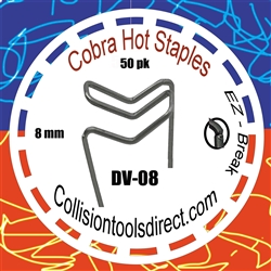 COBRA Hot Staples DV-08  Double Outside Corner 8mm  50 pk