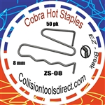 COBRA Hot Staples ZS-08 ZS-Pattern 8mm  50 pk